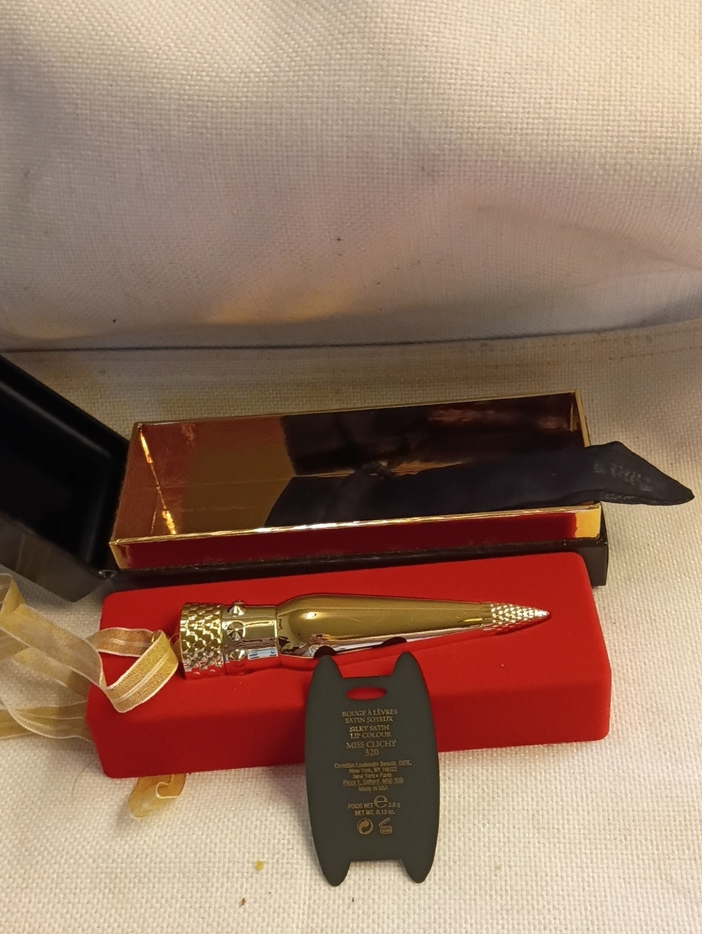 Christian Louboutin Tube Lipstick Box Red & Black. Color = Miss Clichy 320 NEW - Picture 2 of 5